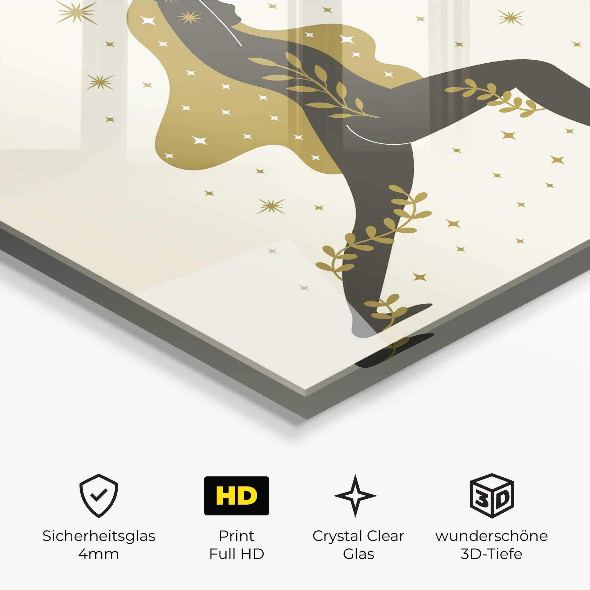 Glasbild Chandrasana mockup 3