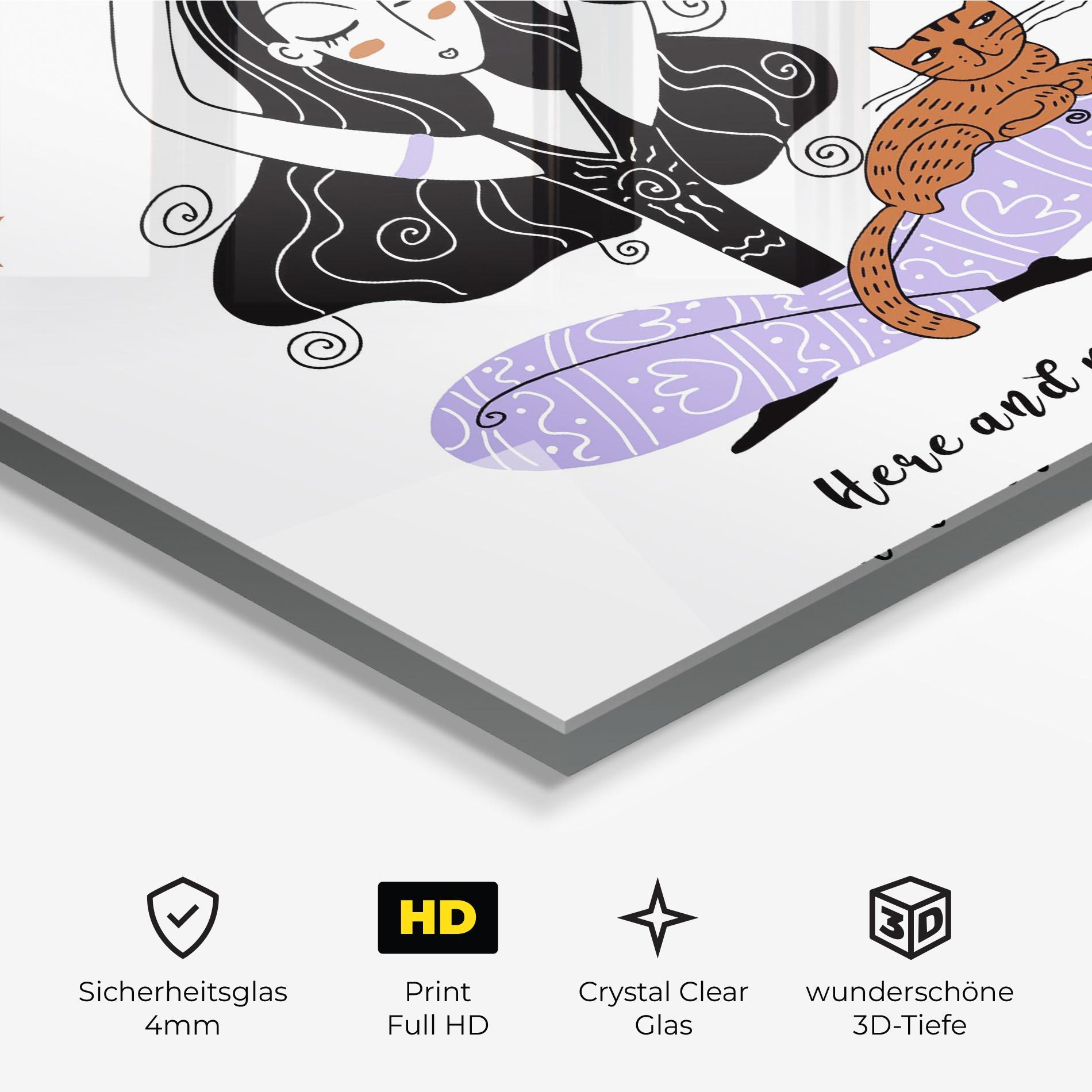 Glasbild Here And Now mockup 3