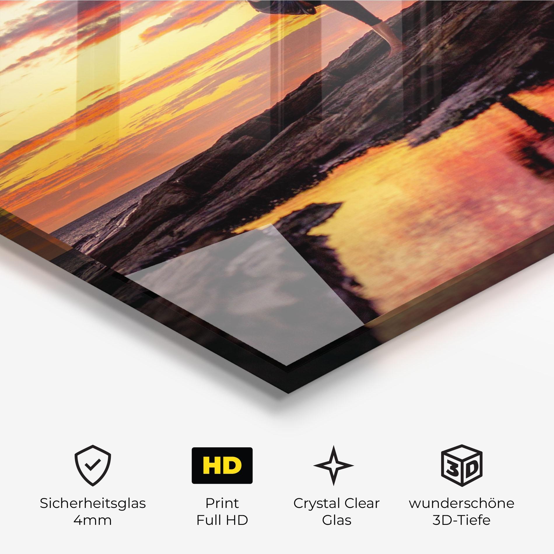 Glasbild Namaste mockup 3