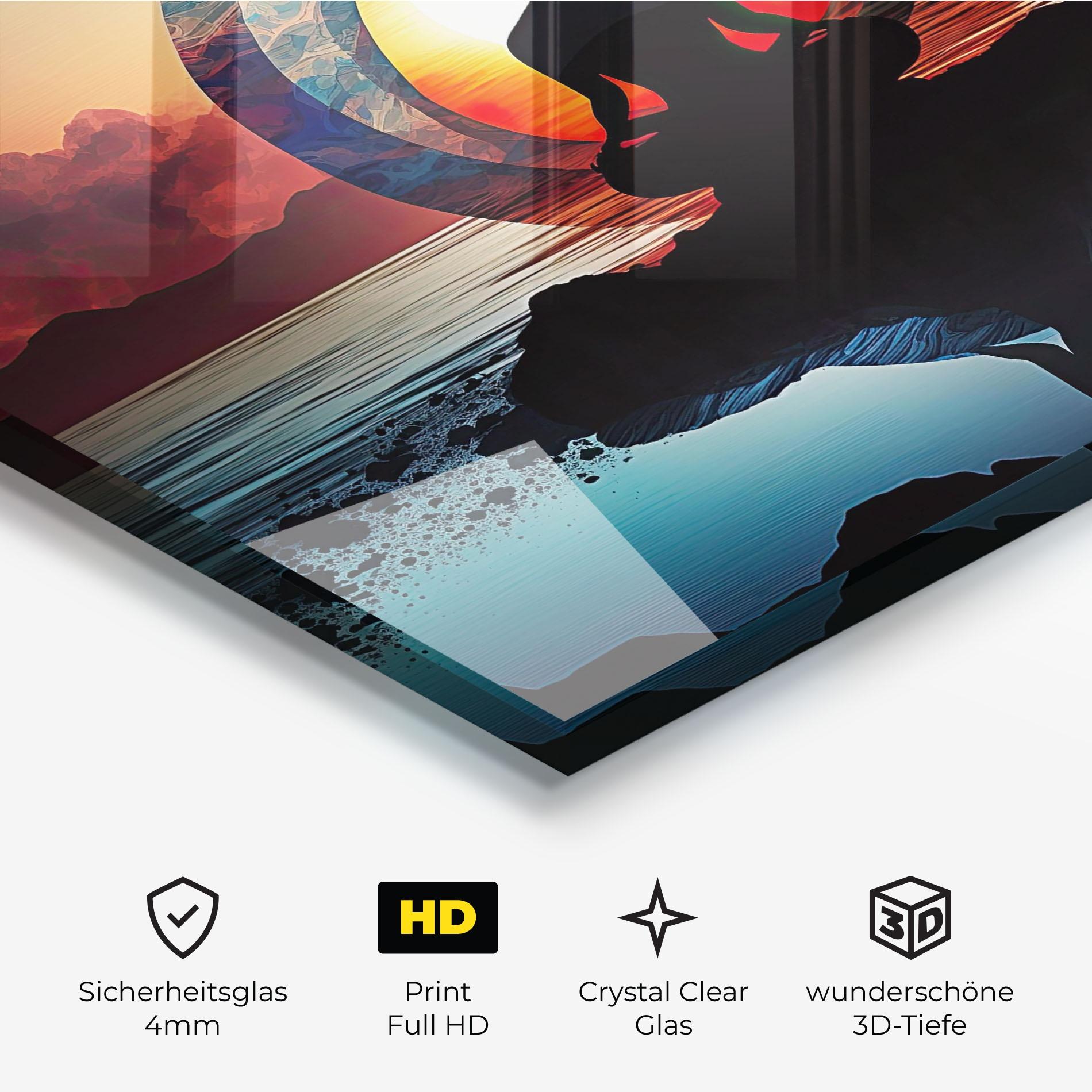 Glasbild Om Orbit mockup 3