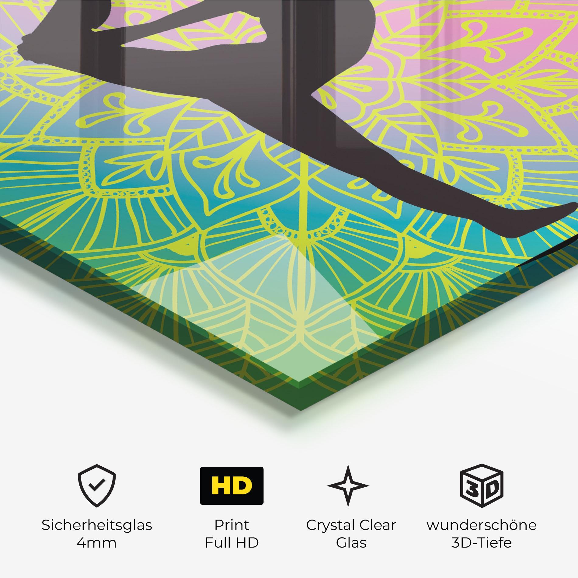 Glasbild Peace Yoga 03 mockup 3