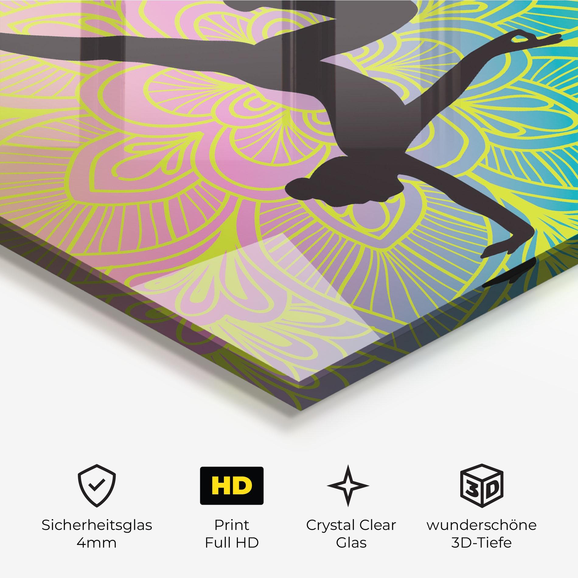 Glasbild Peace Yoga 04 mockup 3