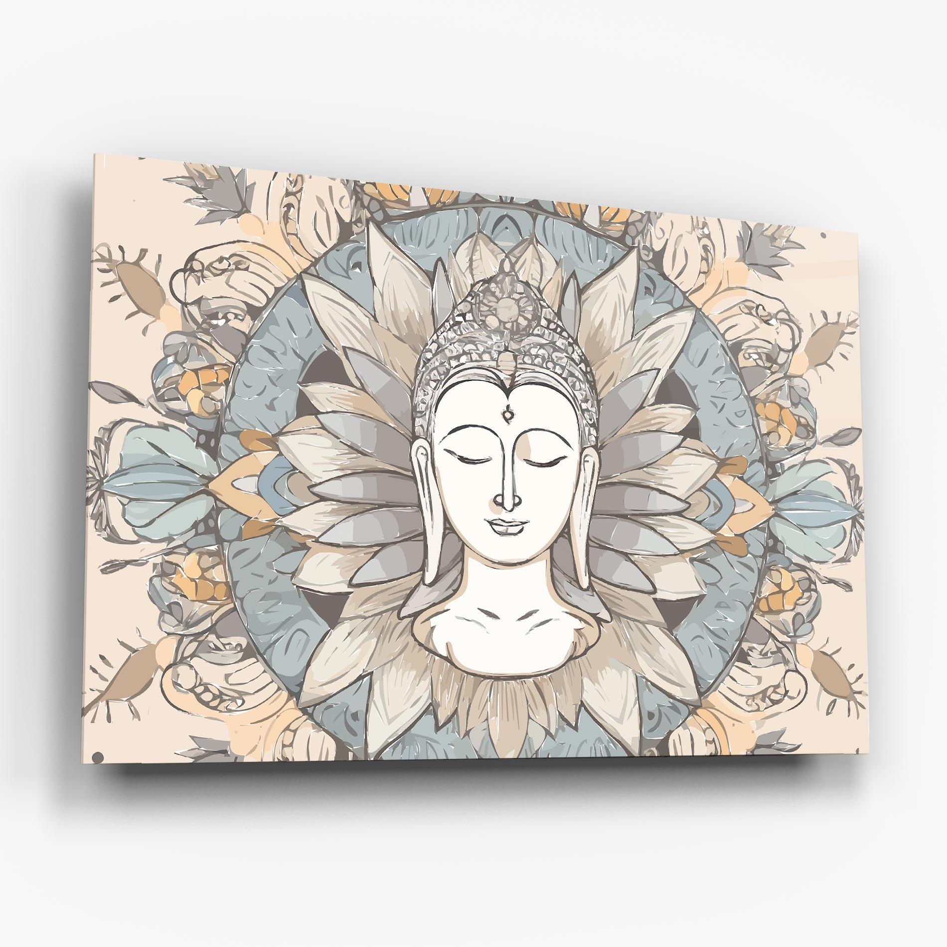 Glasbild Boho Element mockup 6