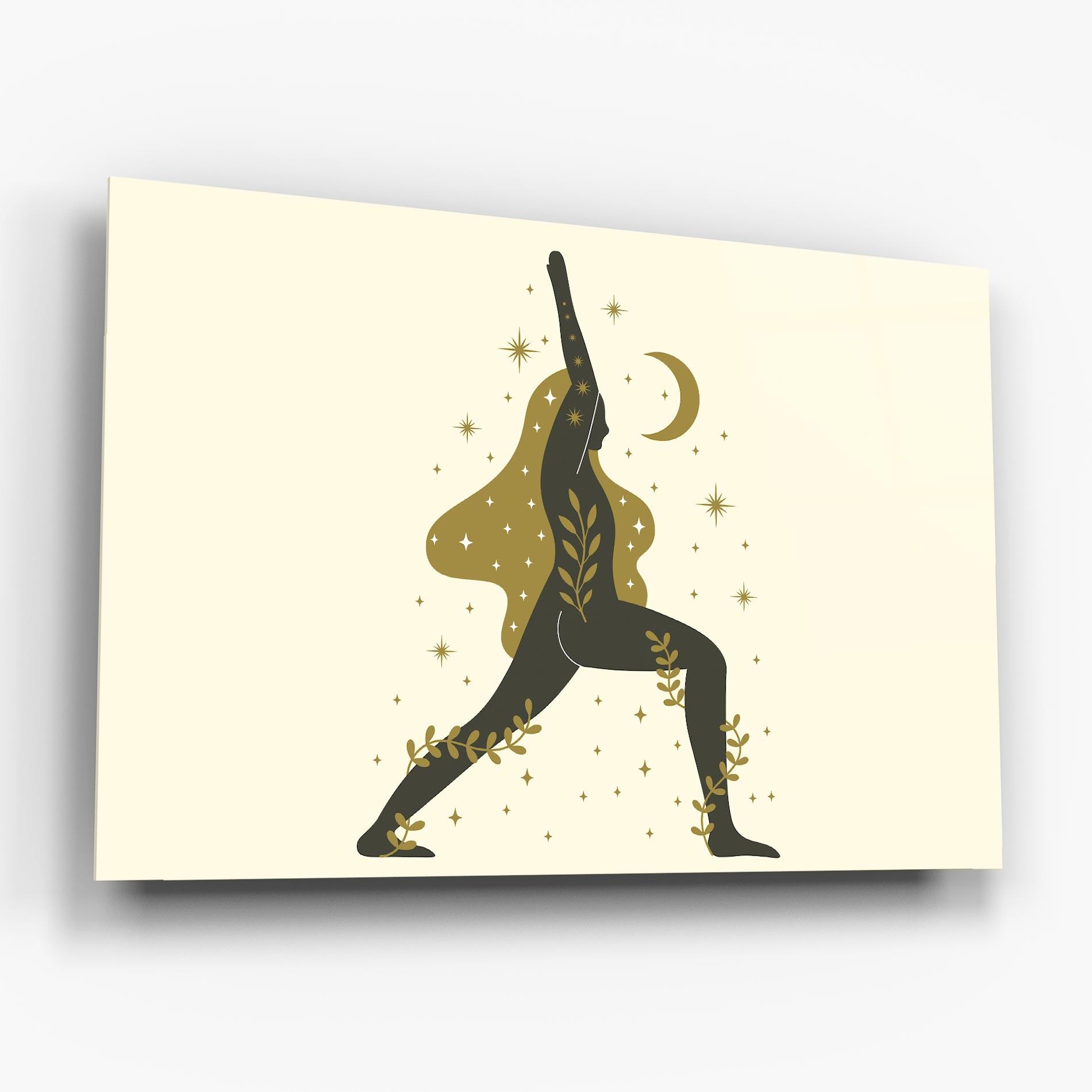 Glasbild Chandrasana mockup 6
