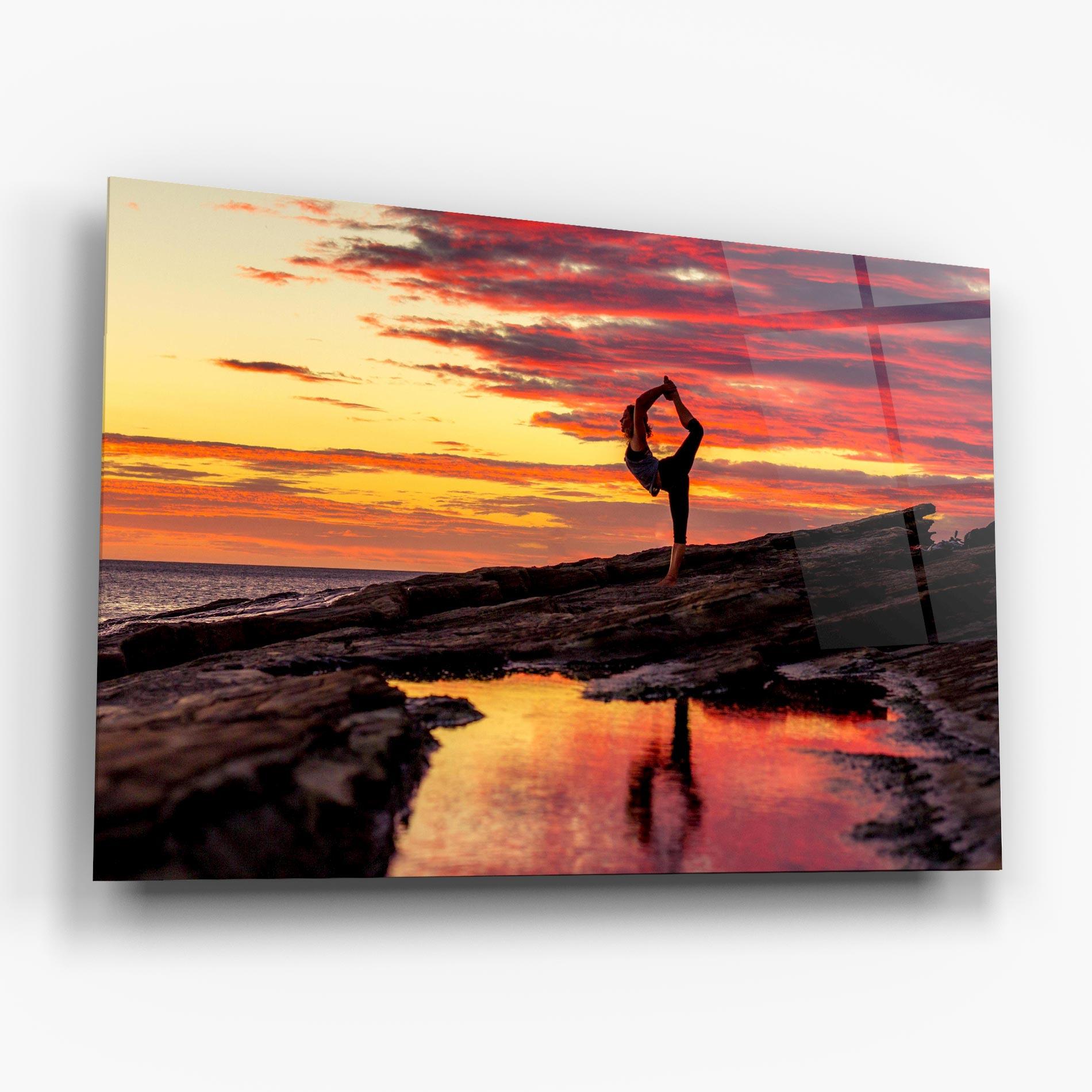 Glasbild Namaste mockup 6