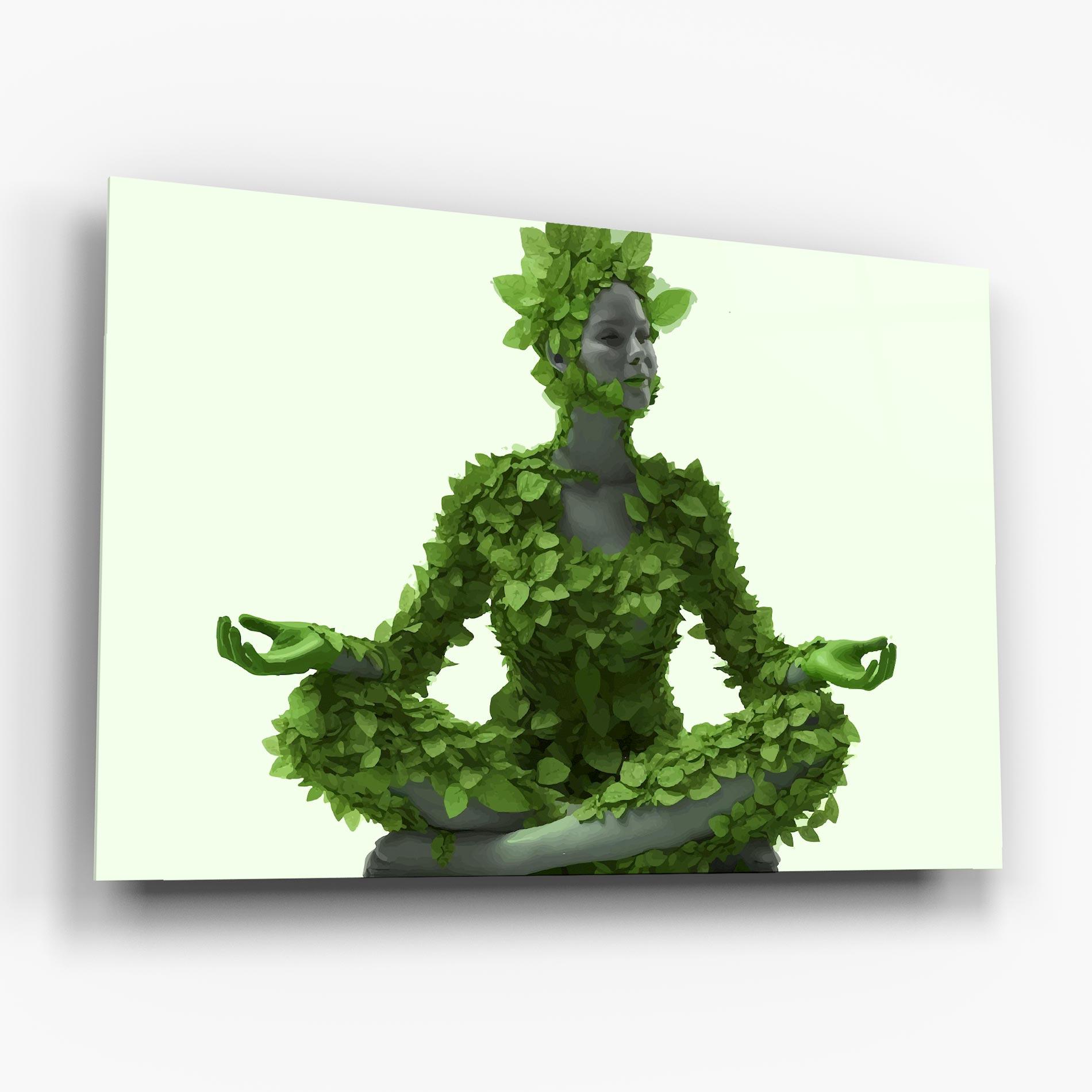 Glasbild Nature Yoga mockup 6