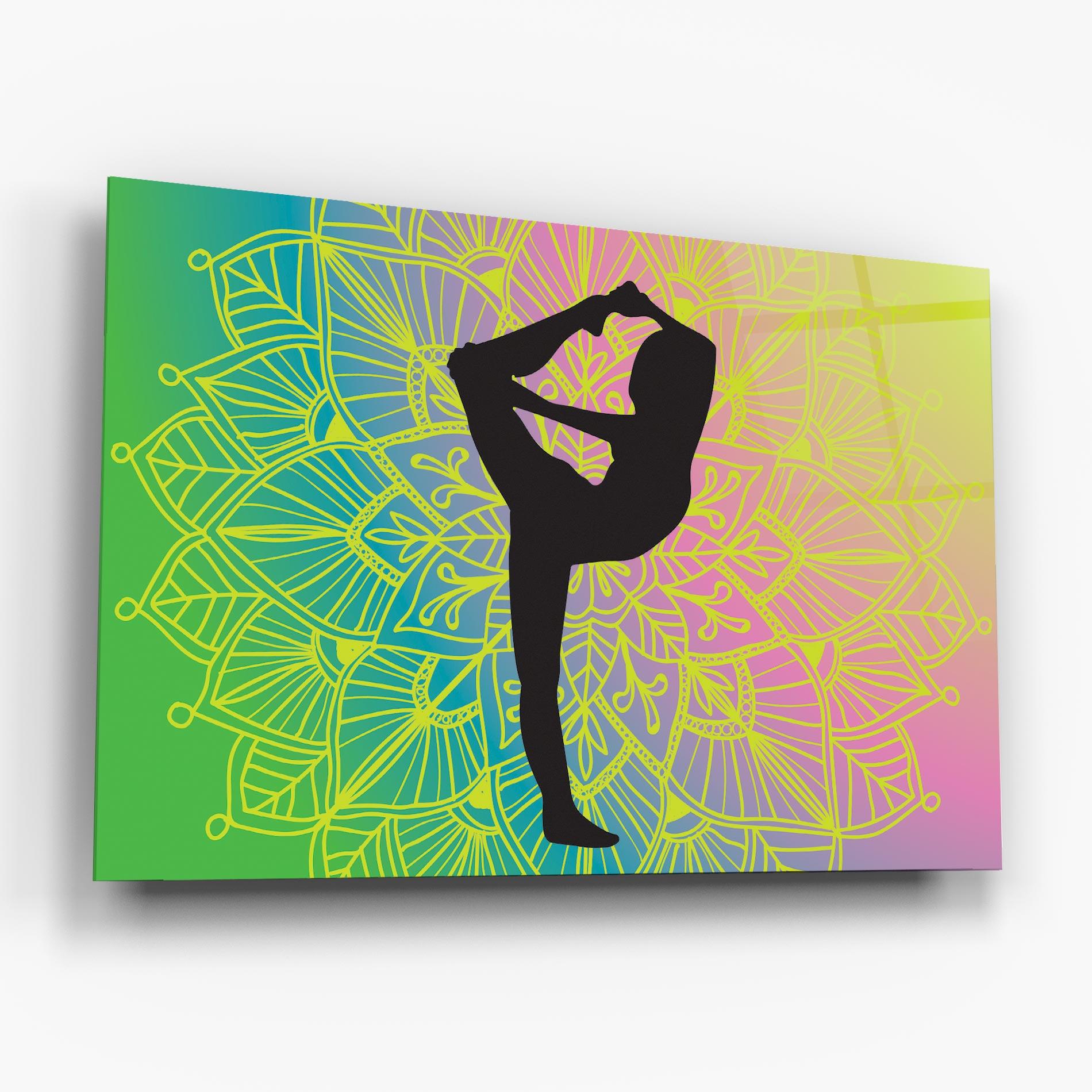 Glasbild Peace Yoga 03 mockup 6