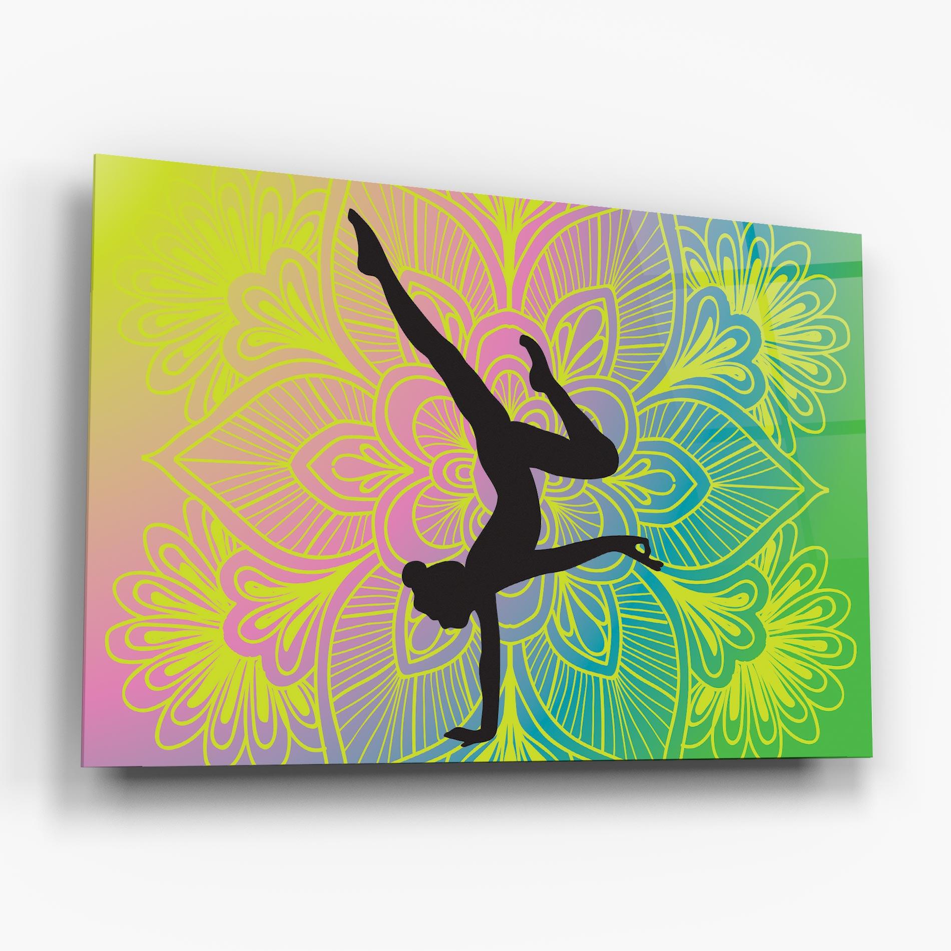 Glasbild Peace Yoga 04 mockup 6