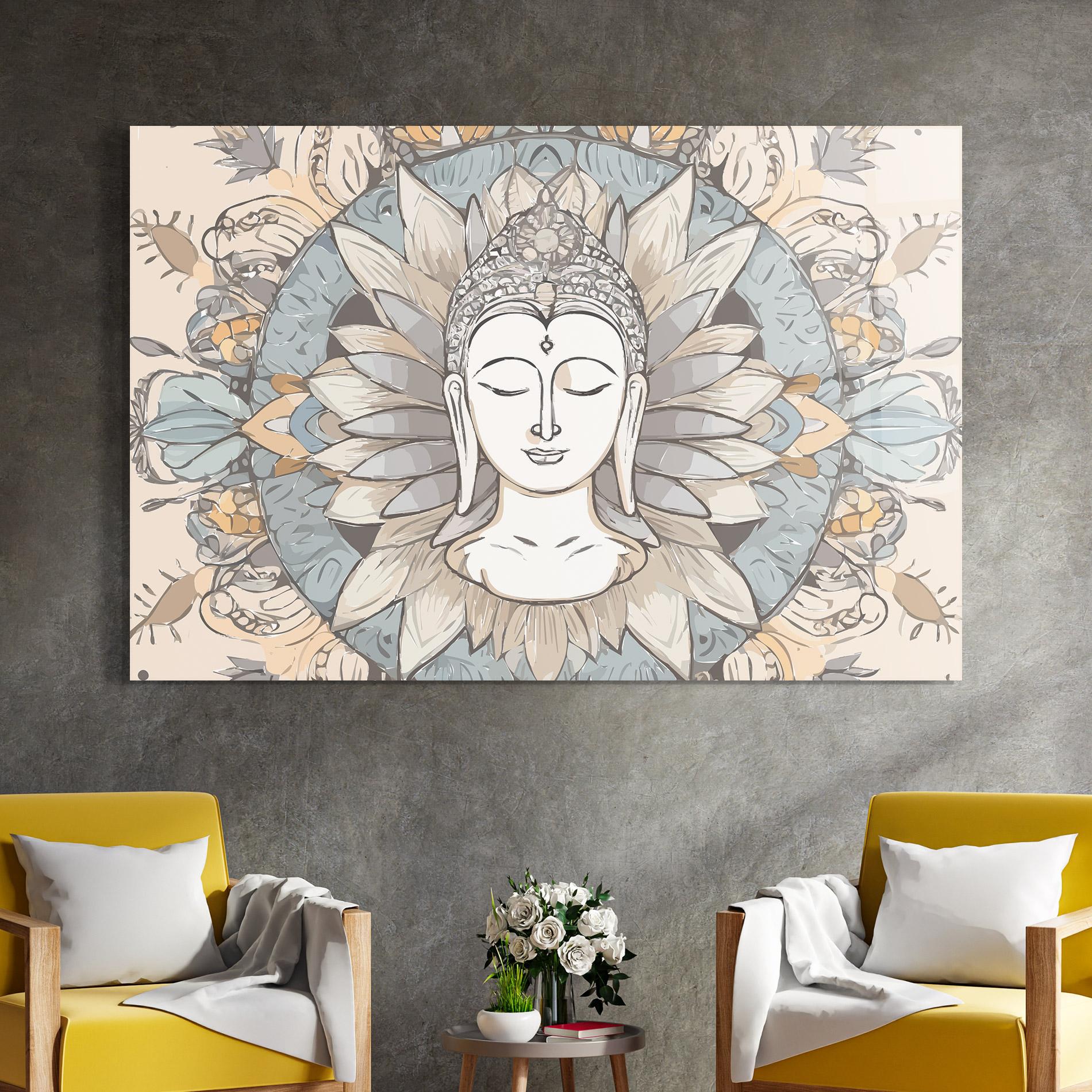 Glasbild Boho Element mockup 4