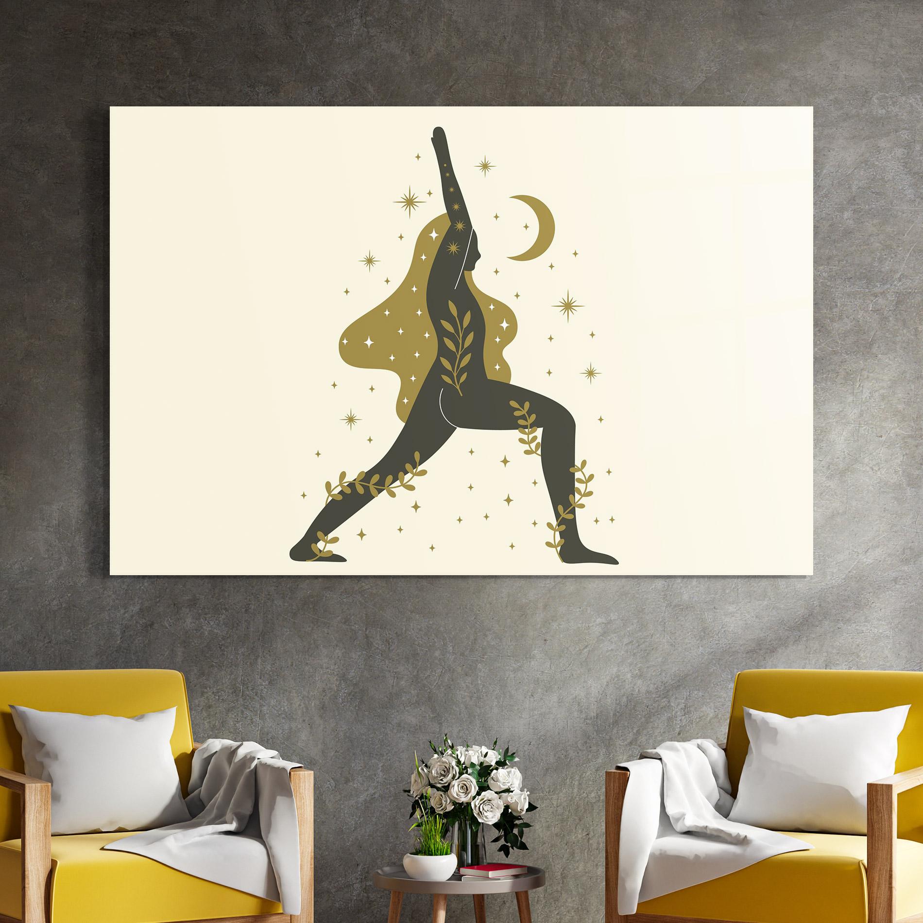 Glasbild Chandrasana mockup 4