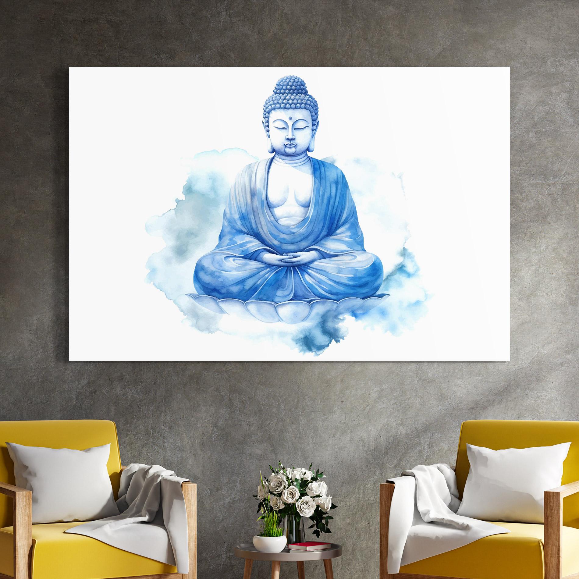 Glasbild Cloud Yoga mockup 4