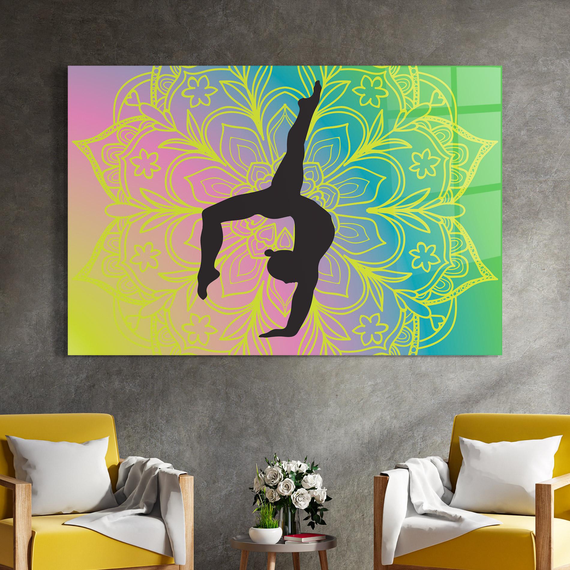 Glasbild Peace Yoga 02 mockup 4