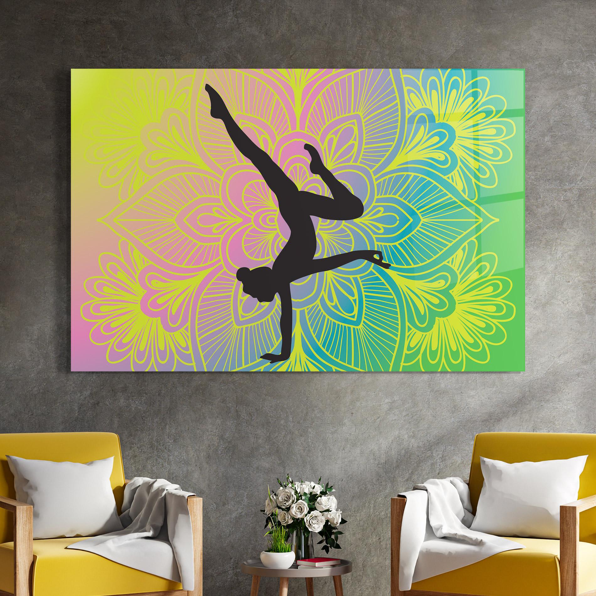 Glasbild Peace Yoga 04 mockup 4