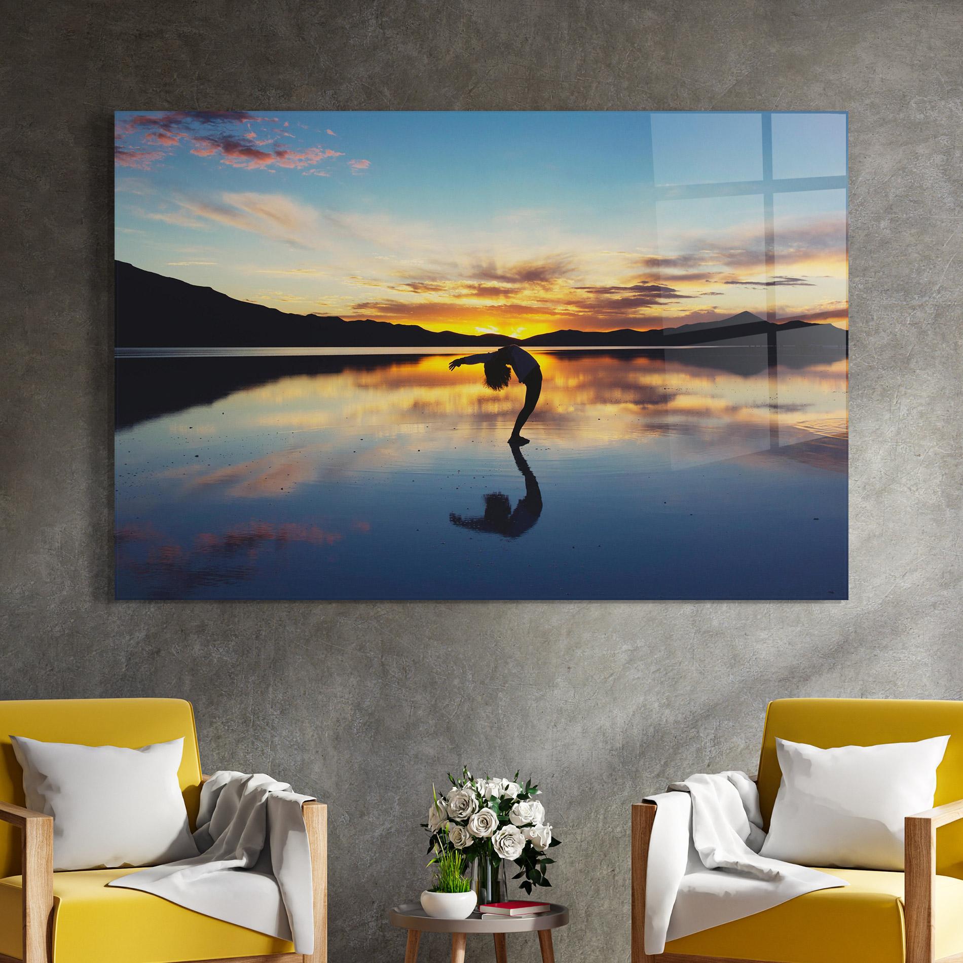 Glasbild Yoga Yonder mockup 4