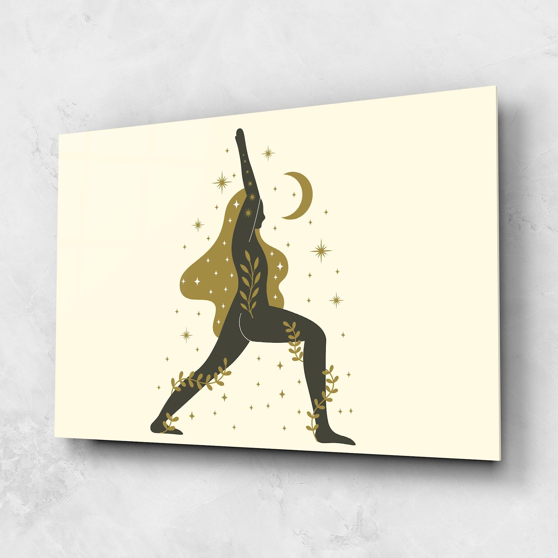 Glasbild Chandrasana mockup 1