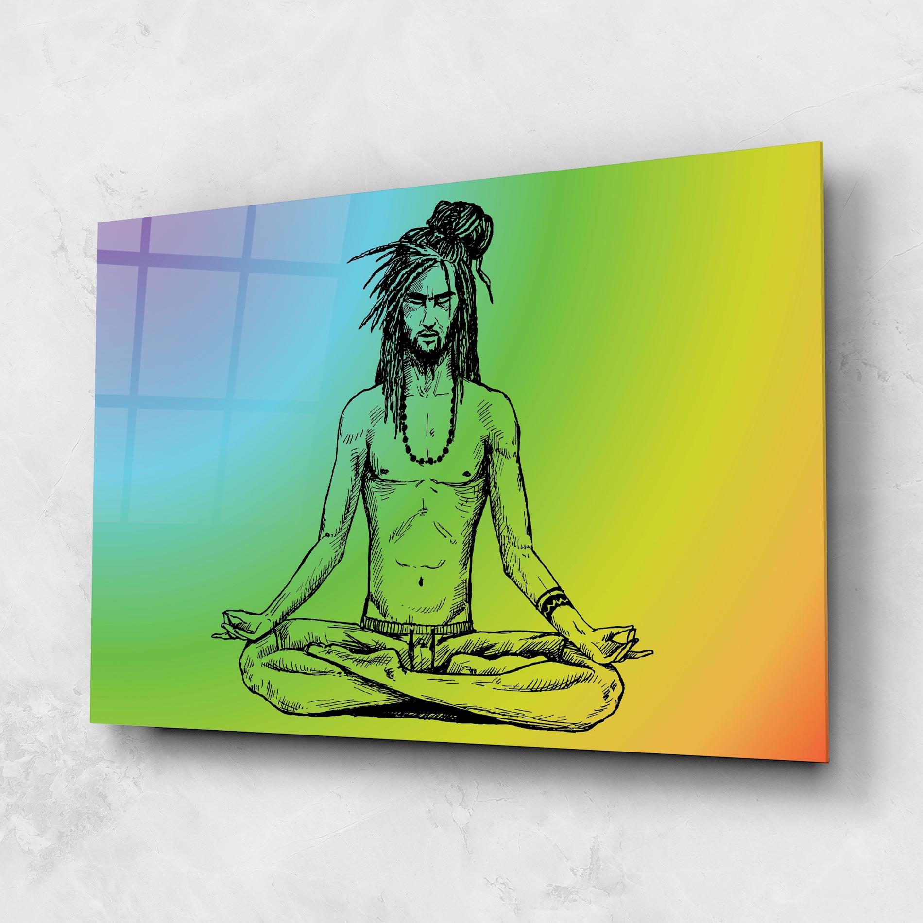 Glasbild Meditation Time mockup 1