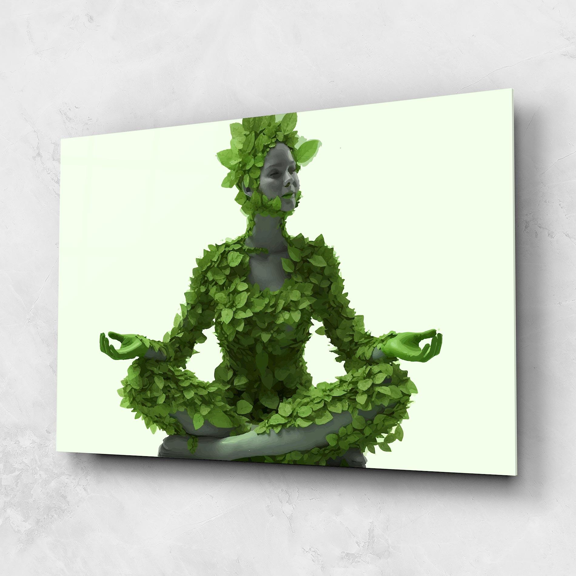 Glasbild Nature Yoga mockup 1
