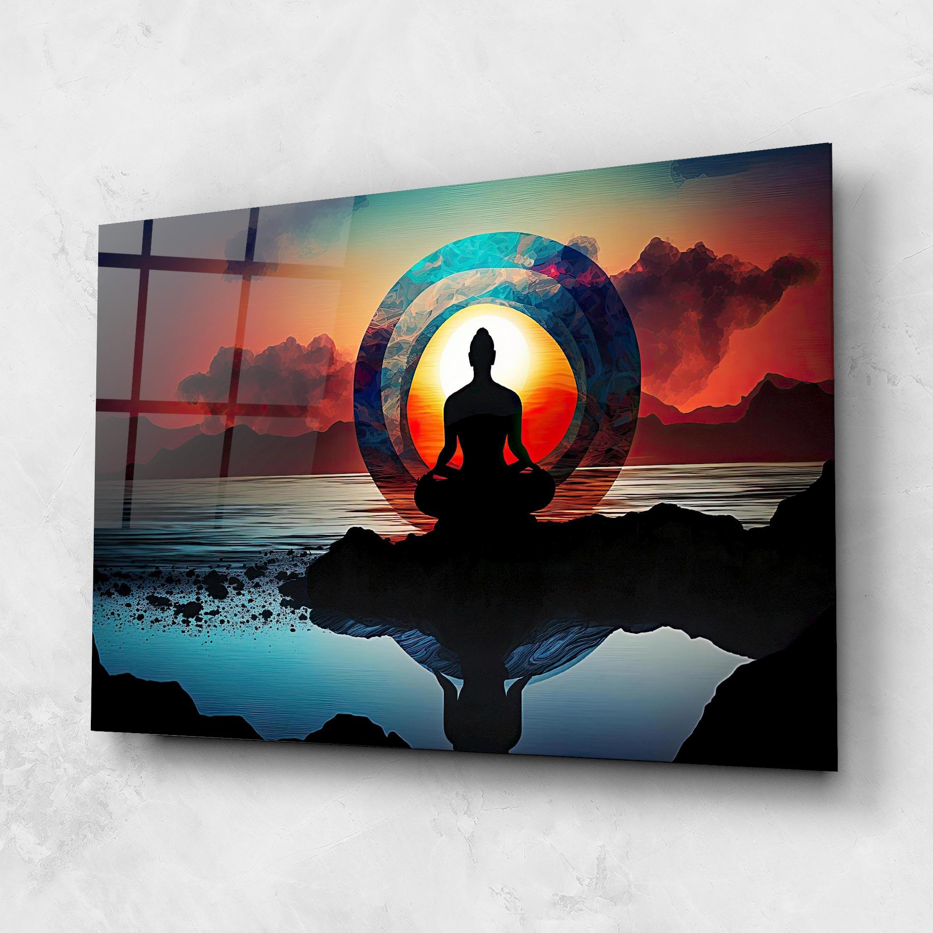 Glasbild Om Orbit mockup 1