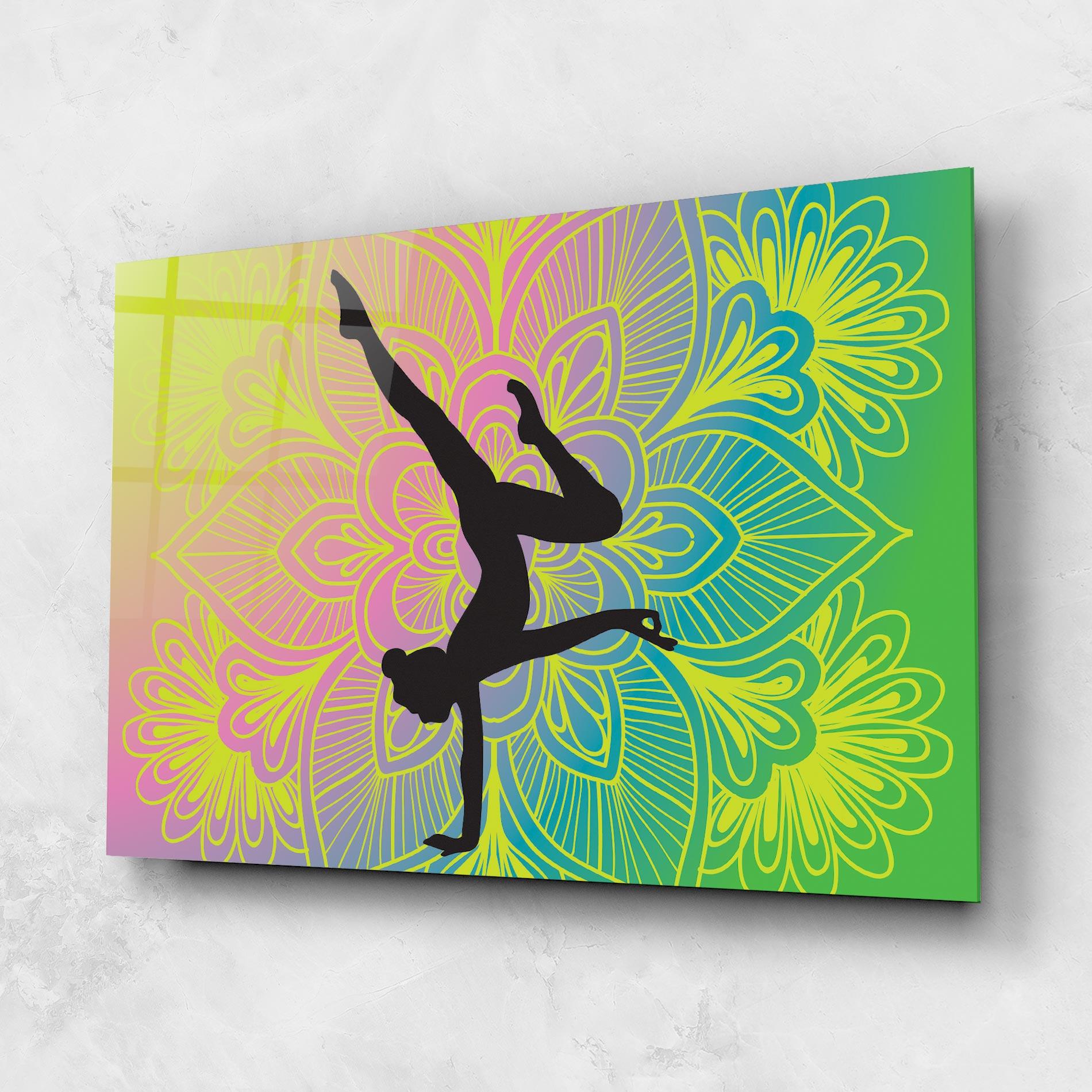 Glasbild Peace Yoga 04 mockup 1