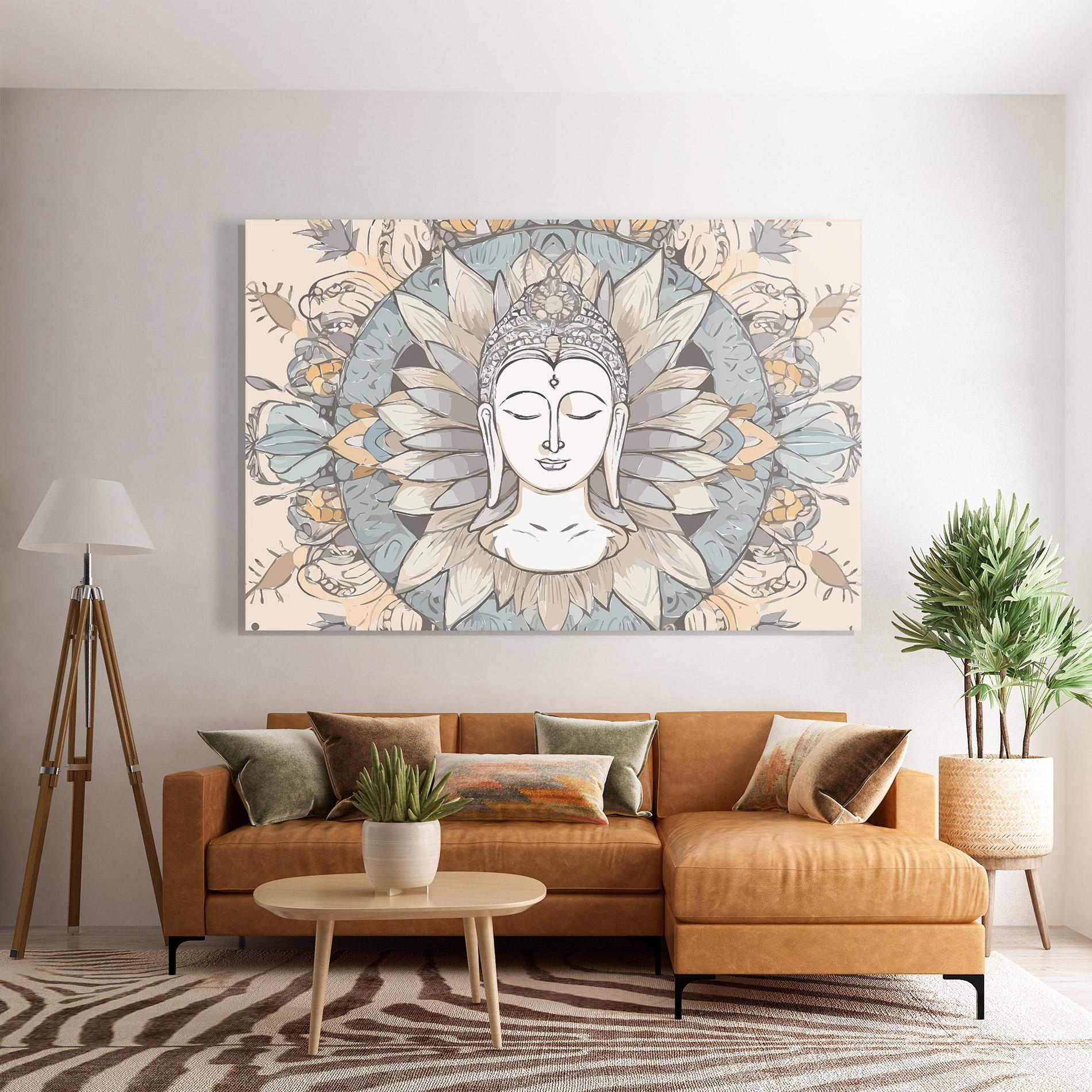 Glasbild Boho Element mockup 7