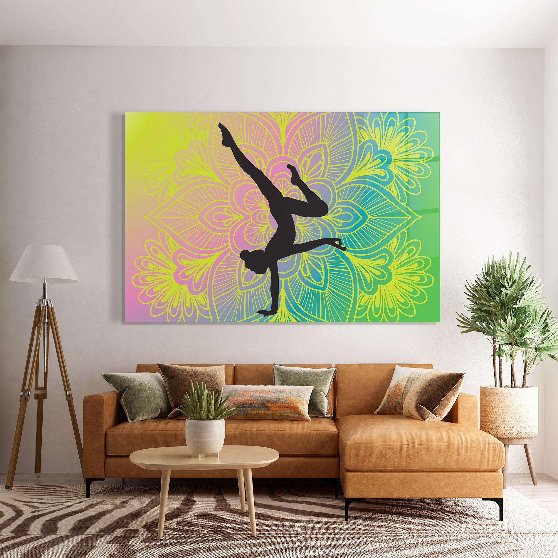 Glasbild Peace Yoga 04 mockup 7