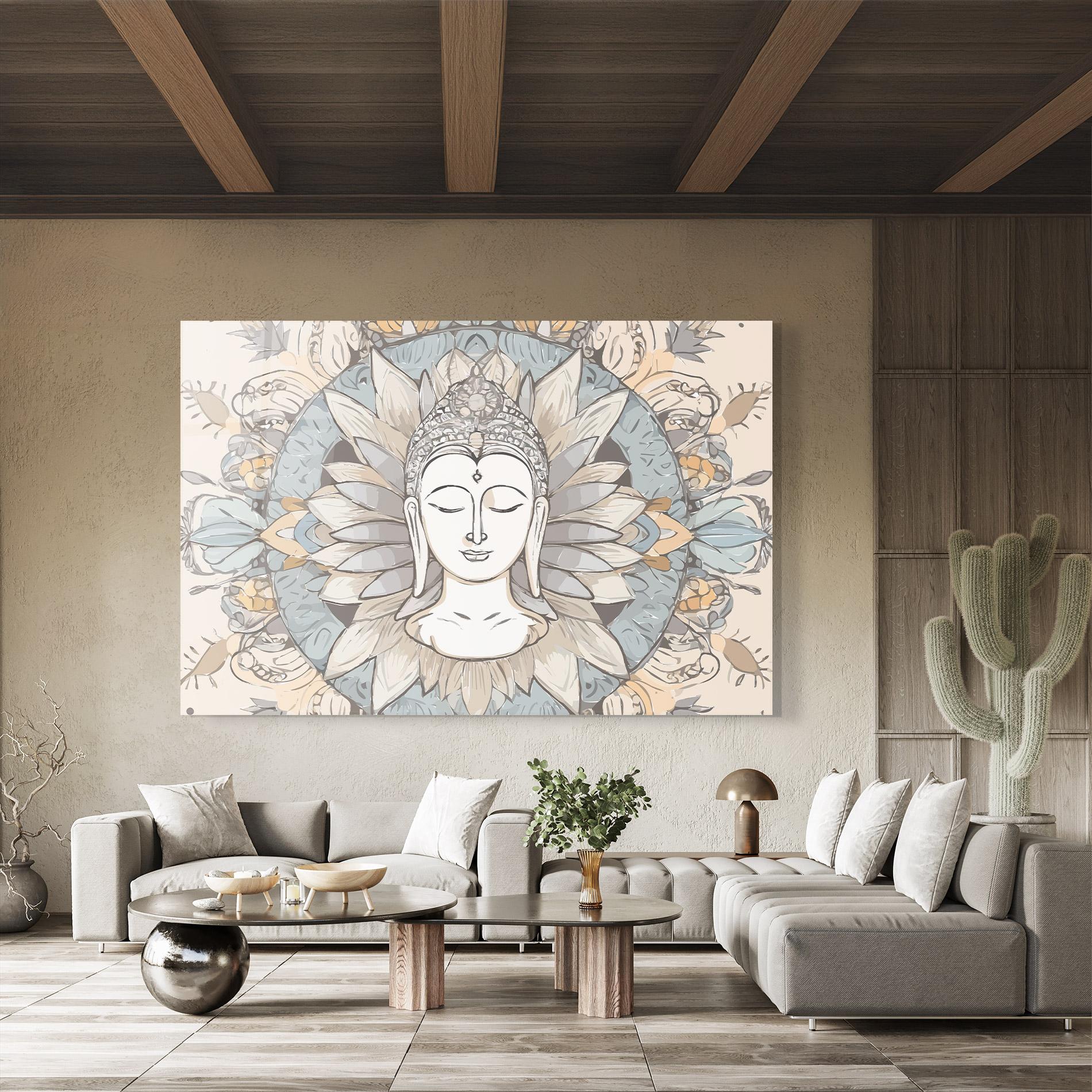 Glasbild Boho Element mockup 8