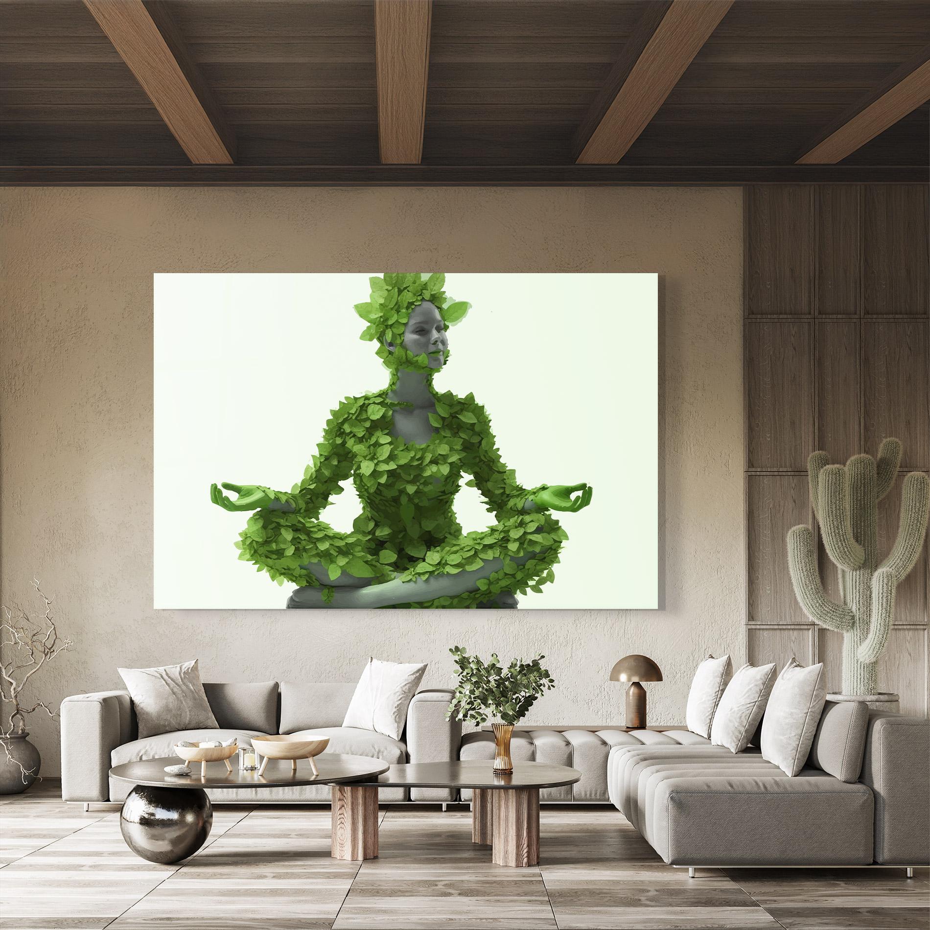 Glasbild Nature Yoga mockup 8