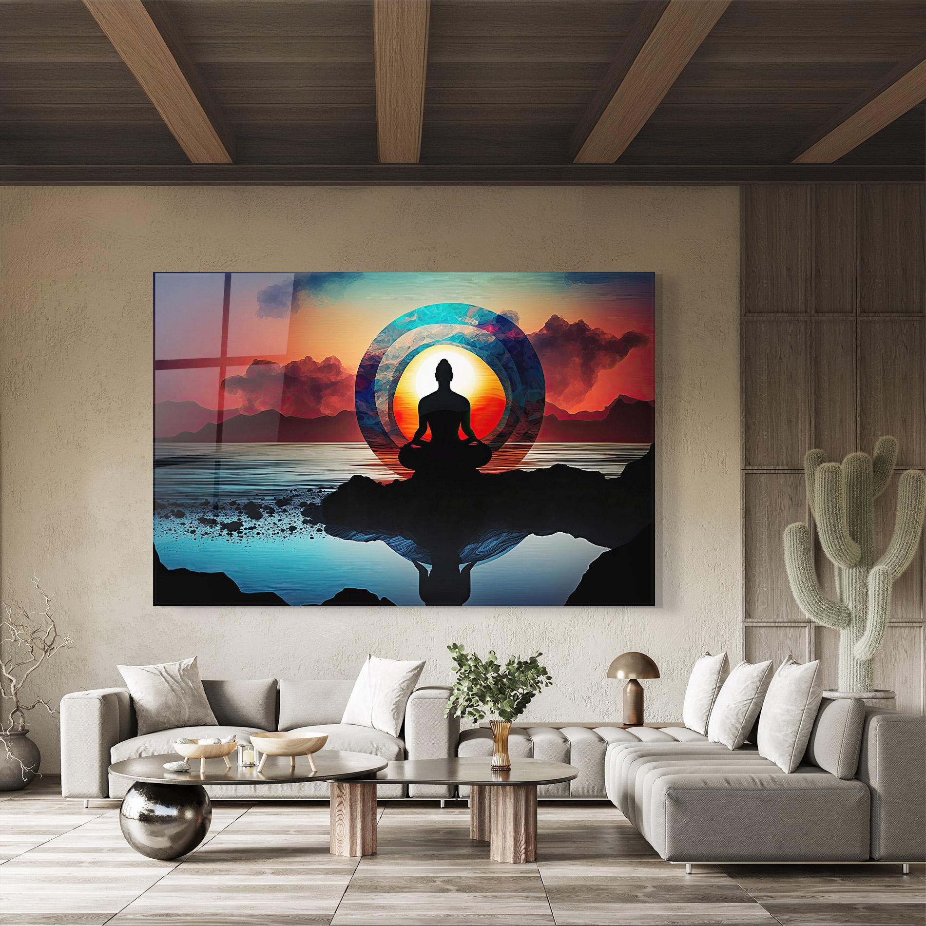 Glasbild Om Orbit mockup 8