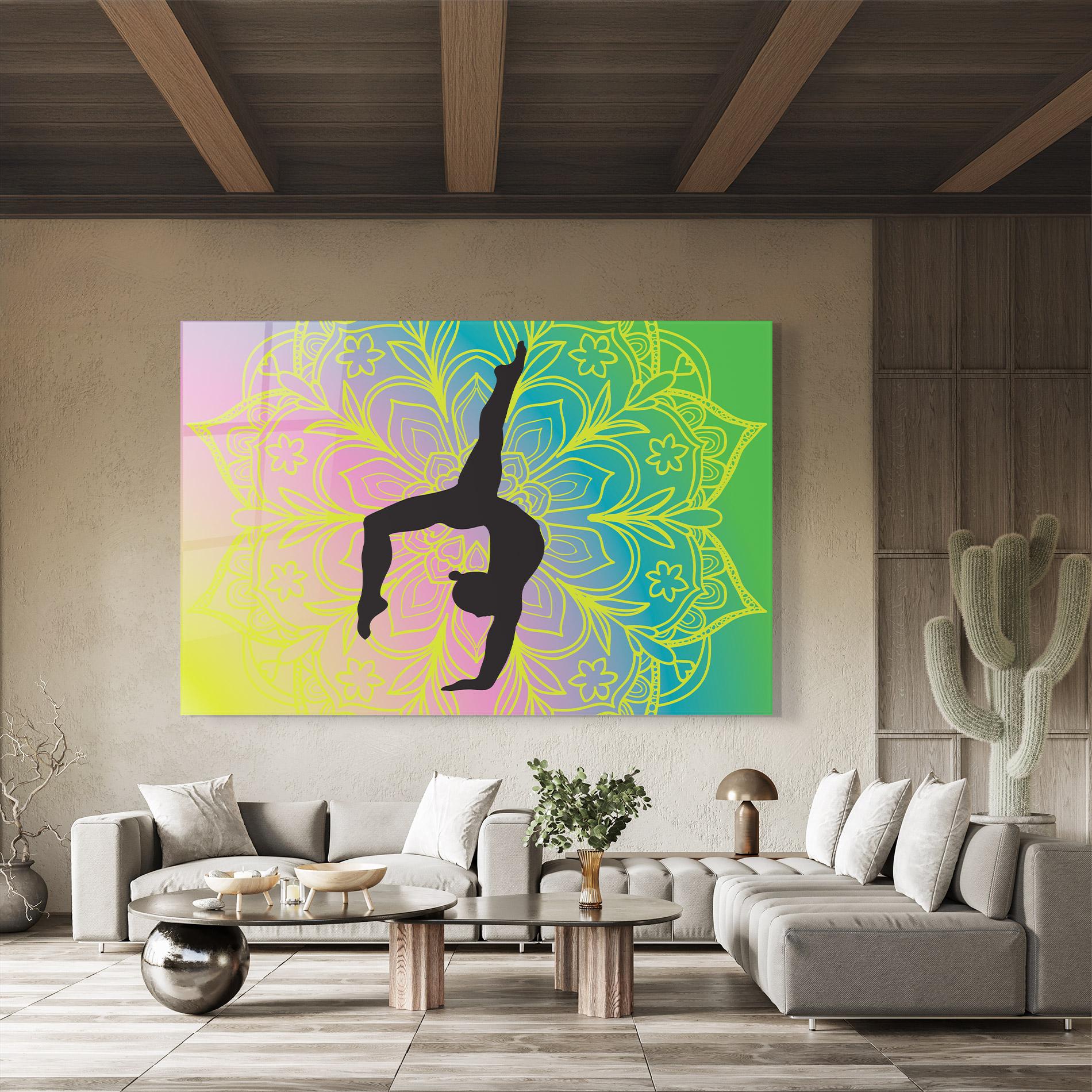 Glasbild Peace Yoga 02 mockup 8