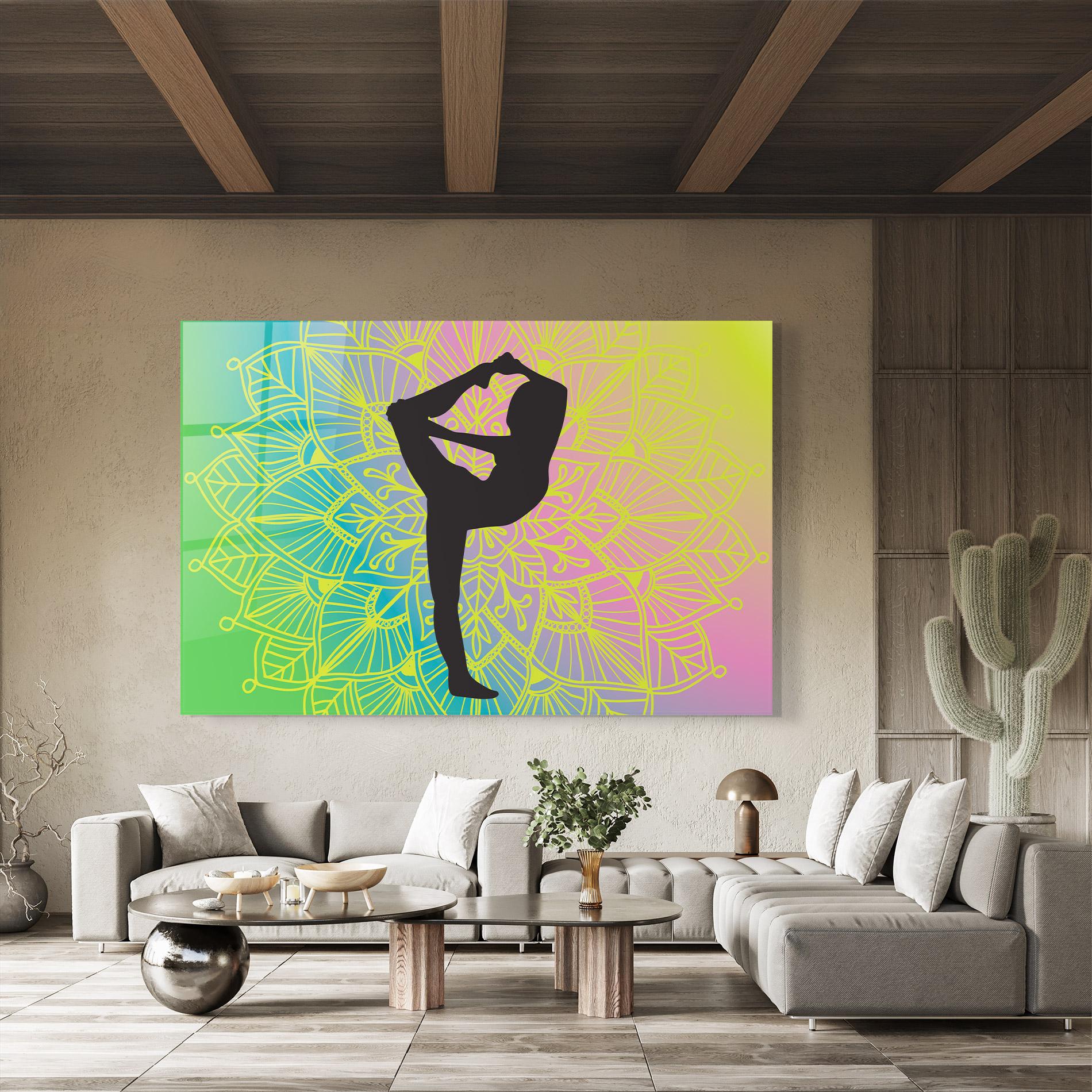 Glasbild Peace Yoga 03 mockup 8