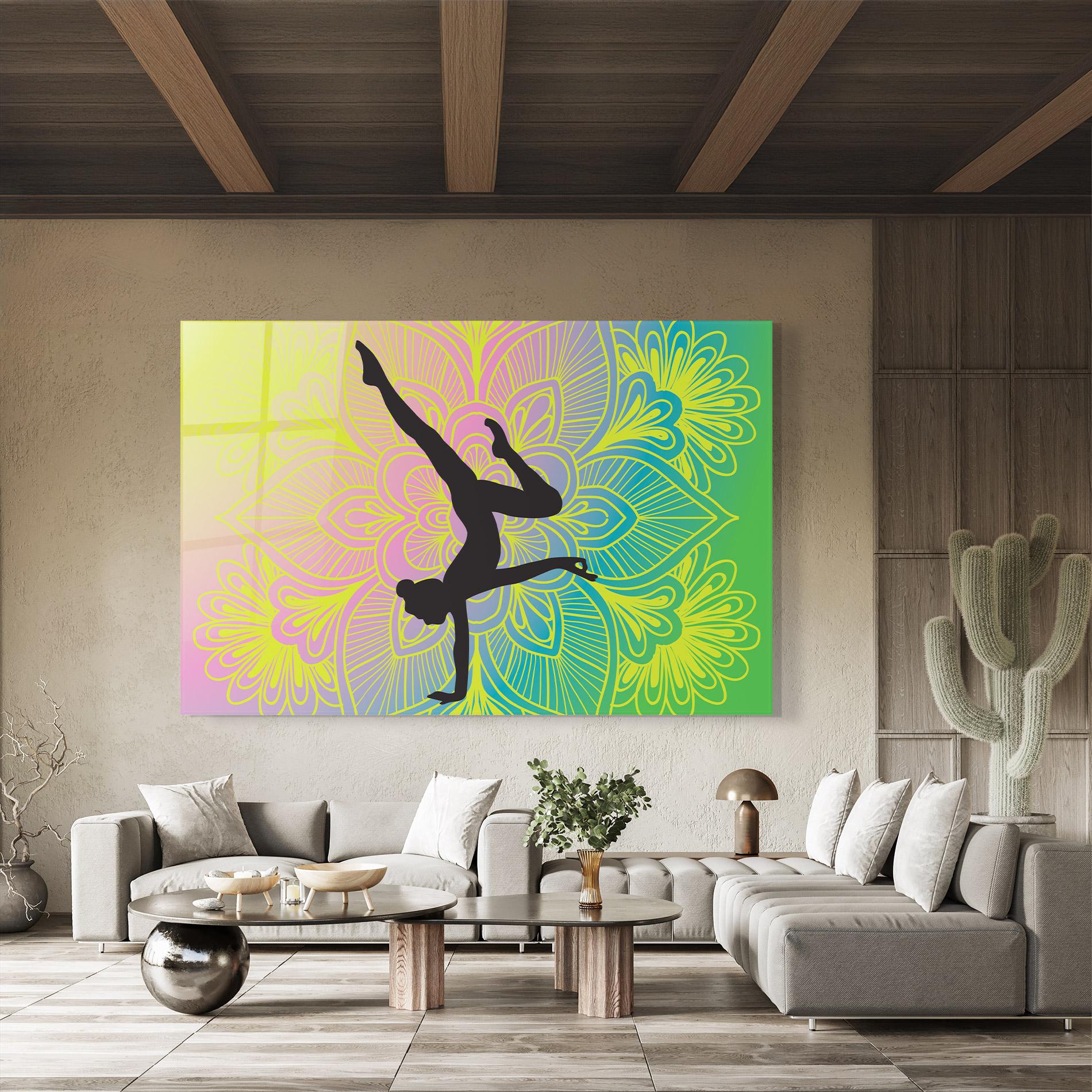 Glasbild Peace Yoga 04 mockup 8