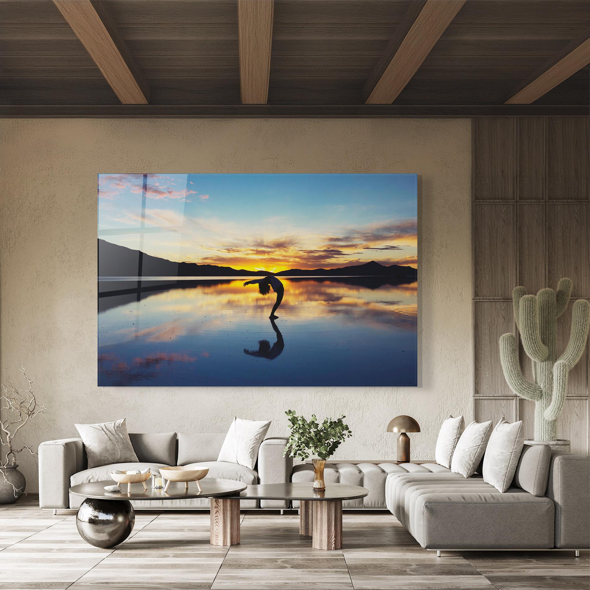 Glasbild Yoga Yonder mockup 8